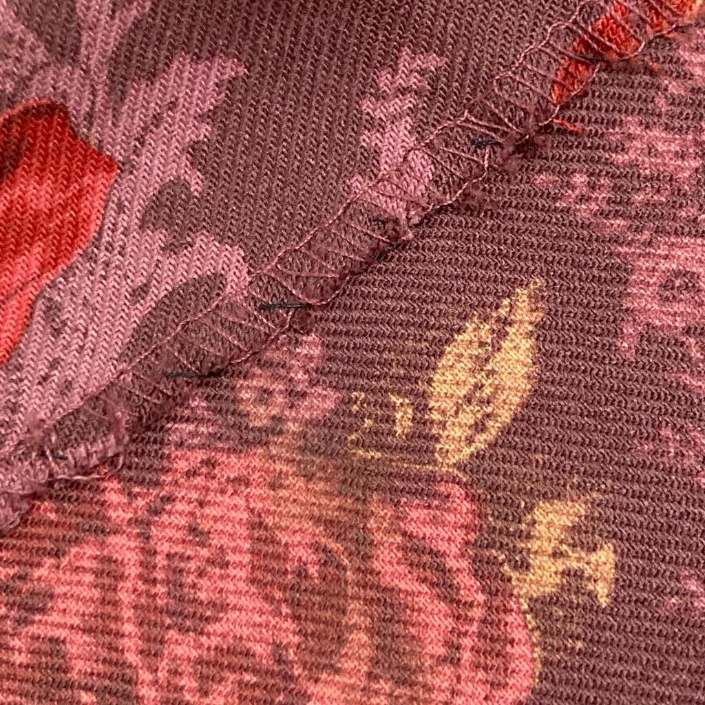 INGEBORG P0206FS06 Purple Floral Skirt Skirt L purpleUsed