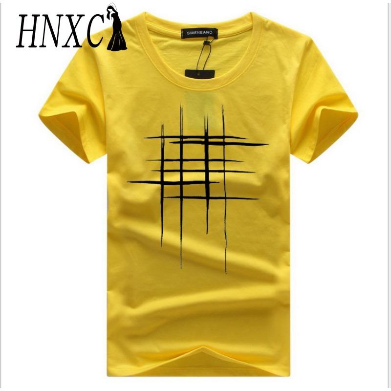 HNXC Cotton Short Sleeve T-shirt Men's Fashion Loose Half Sleeve Shirt Printed Compassionate Shirt