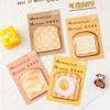 Memo Pad Cute Cartoon Simulation Toast Bread Student Tearable Paper Sticky Note Pad N Times Office School Supplies Stationery