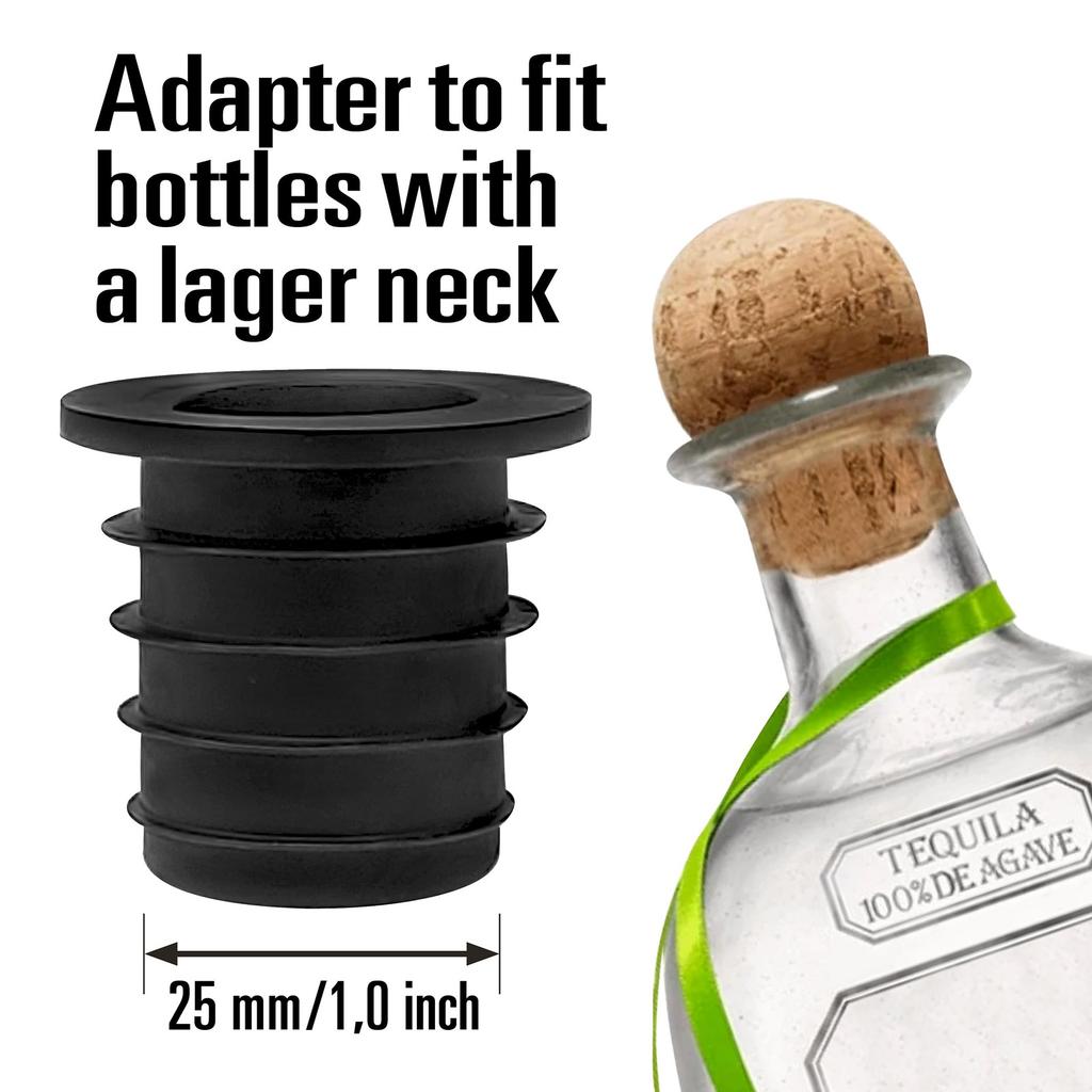6 Stück Weinflaschenausgießer-Adapter Universal-Ausgießer-Konverter für 25-mm-Hals Olivenölflaschen Spirituosenflaschen Ausgießzubehör