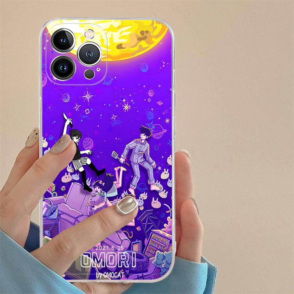 Game Omori For IPhone 17 16 15 14 13 12 11 Pro Max Plus Mini Funda For Transparent Cover