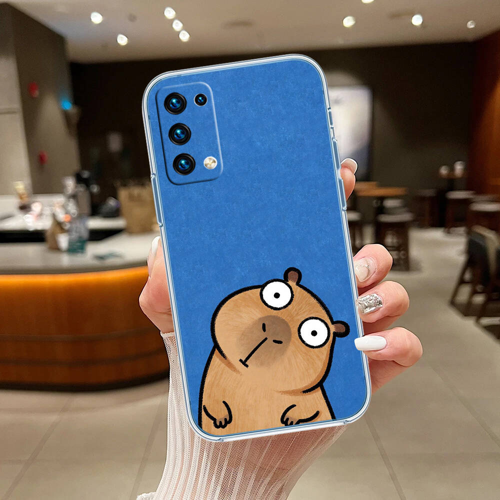 Cartoon Capybara Case for Motorola G10 G20 G04 E30 E40 E22 E20 E13 E15 G22 G23 G05 G75 G35 G55 E22S E7 G6 G7 G8 G9 Plus Power Play