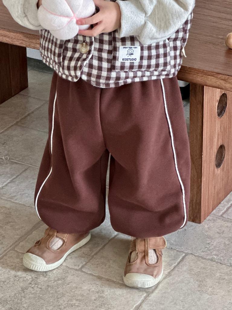 Children's clothing new winter baby clothes children's clothing winter thickened pants boys fleece sweatpants