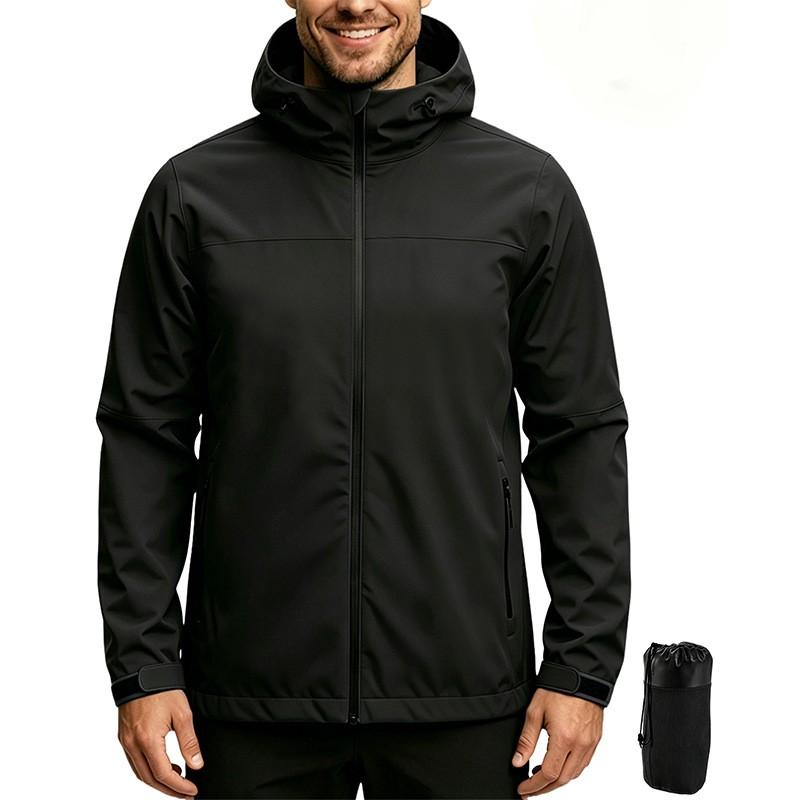 Womens Hooded Hiking Jacket Waterproof Windproof Outdoor Trekking Coat