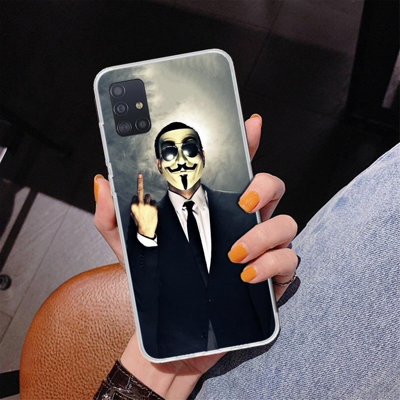 Man Suit Shirt Tie Phone Case For Samsung Galaxy A52 A32 A22 A12 A51 A31 A50S A30S A20S A10S Note 20 Ultra 10 Plus S10 A72 A71 G