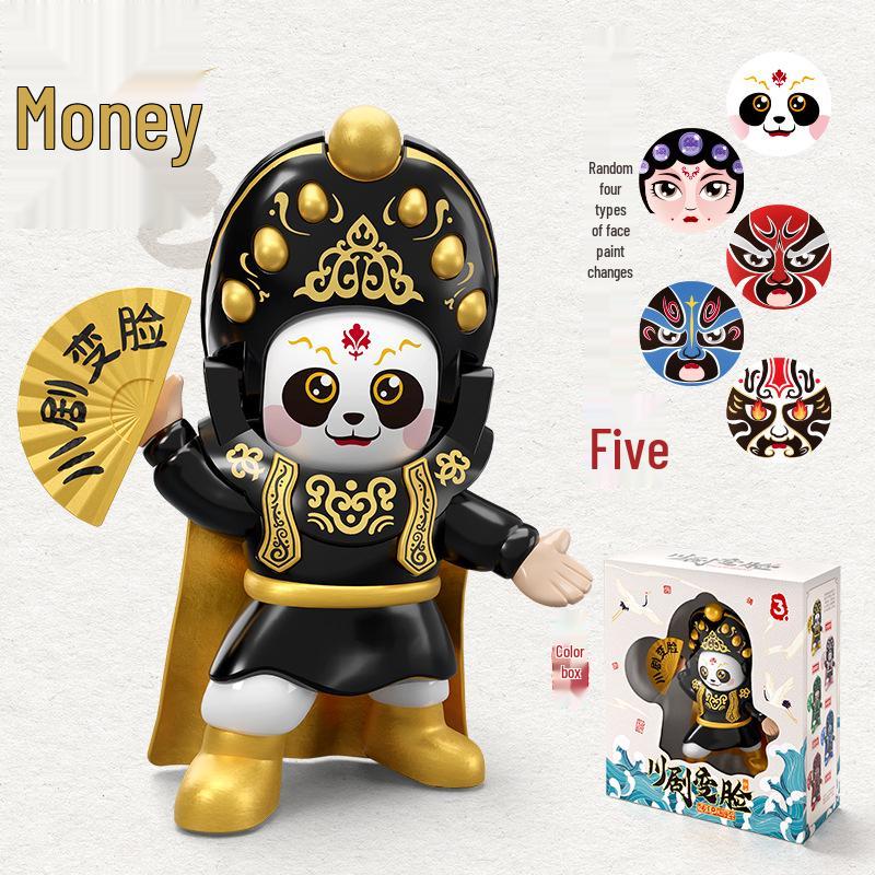 Sichuan Opera Panda Face-Changing Plush Toy Souvenir