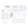 77PCS Sublimation Blank Set Heat Transfer Print Keychain Blanks for Makeup Bag Pillow Cover Mouse Pa