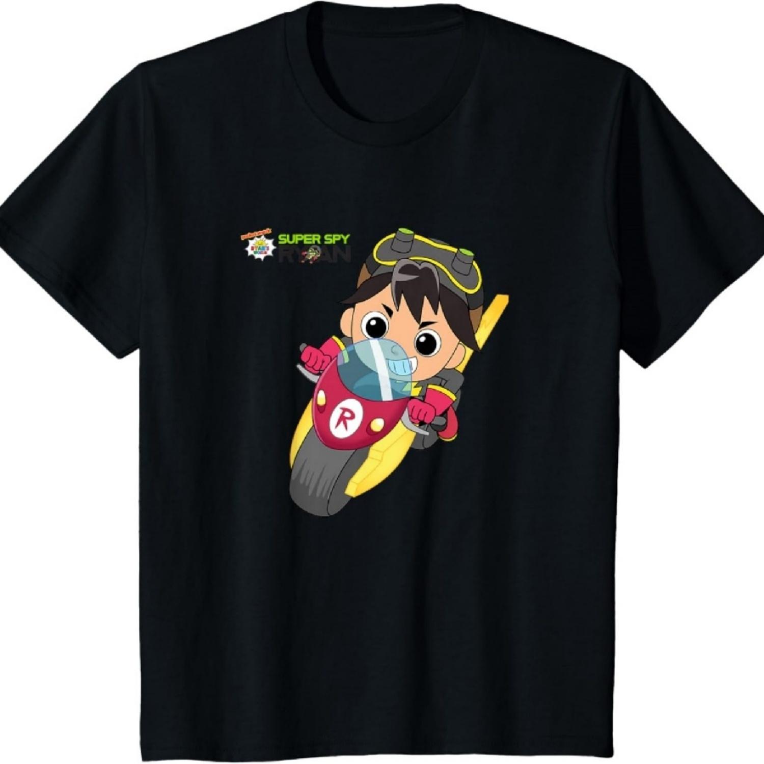 Футболка Ryan s World Super Spy Ryan Motorcycle S чёрный