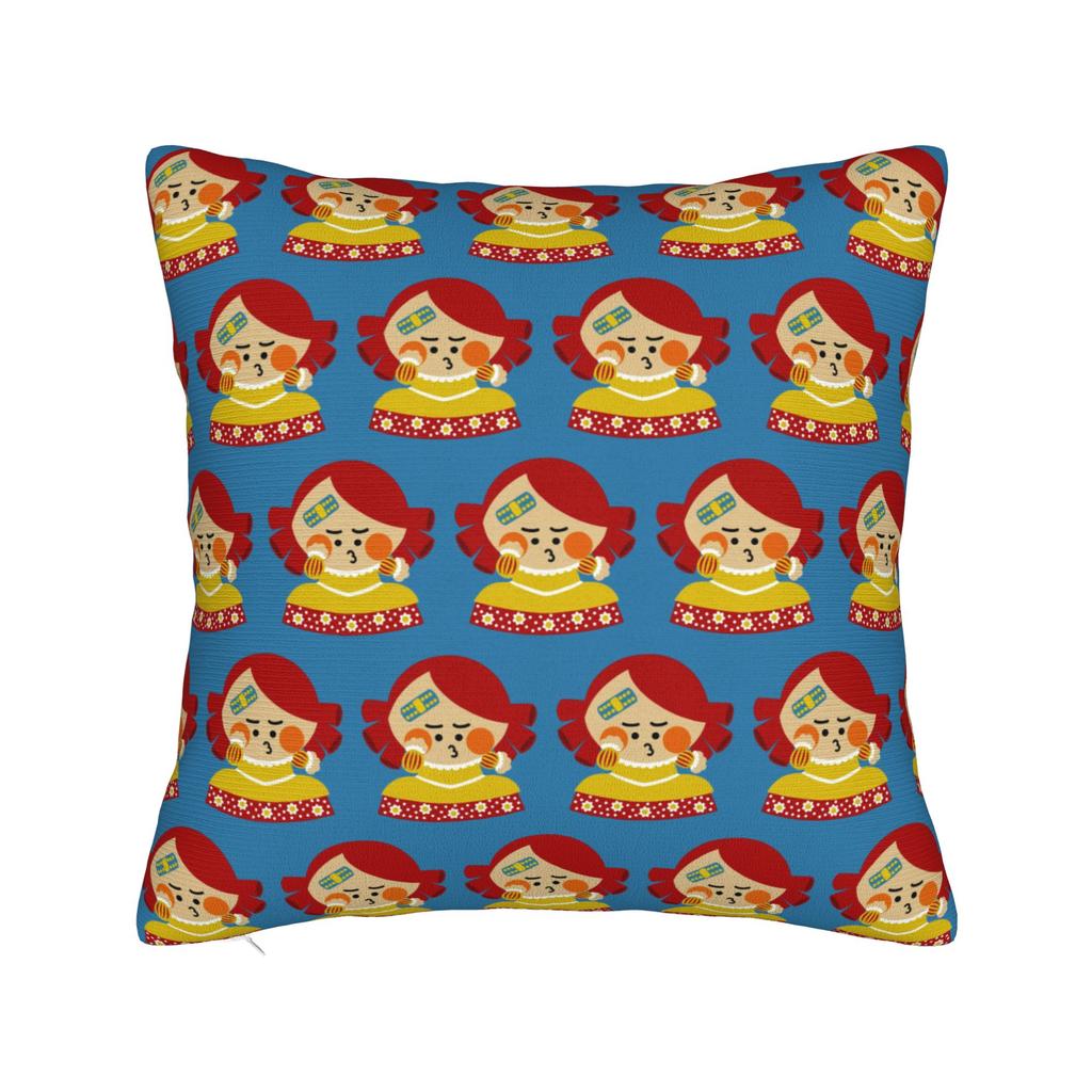 Las Meninas Velazquez Menina Pillowcase Printed Fabric Cushion Cover Decorations Cute Chibi Art Throw Pillow Case Cover Zippered