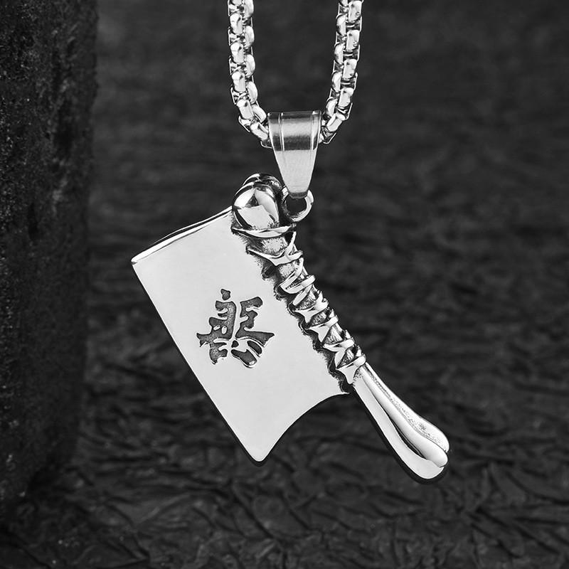 Unique Retro Style Pendant Necklace For Men In Trendy Titanium Steel Design