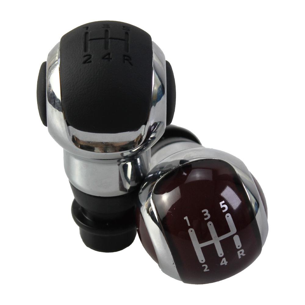 High-Quality Wrapped Leather Gear Knob for Peugeot Facelift Models: 106, 206, 207, 307, 407