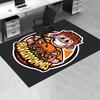 Burger, Pommies, Happy Office Carpet Soft Polyester Entrance Carpet Washable Non slip Machine Washab