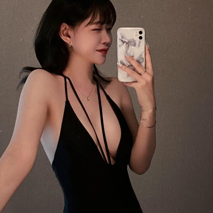 Oho Style One Piece Swimsuit Bikini Set for Women High Waisted Halter Neck Push Up Sexy Tummy Control Summer
