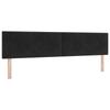 Box Spring Bed with Mattress Black 200 X 200 Cm Velvet