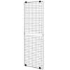 3 Packungen Gitterwandpaneele, 610 x 1828 mm Drahtgitterpaneele Displayständer, Wandmontiertes Kunst-Display-Regal, Schwarzes Kohlenstoffstahl-Wand-Gridwall für