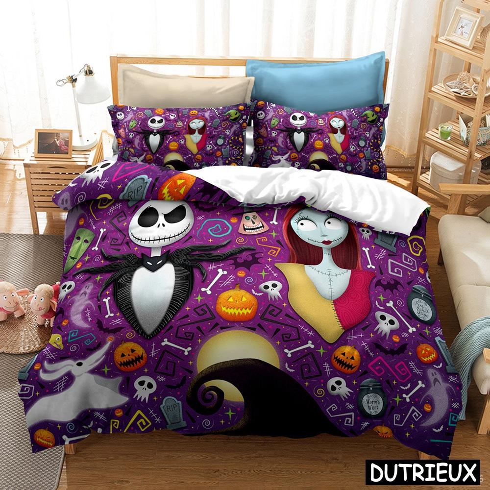The Nightmare Before Christmas Bettbezug-Set Twin Full Queen King Size Bettwäsche-Set Bettbezug & Kissenbezug-Set Bettzeug