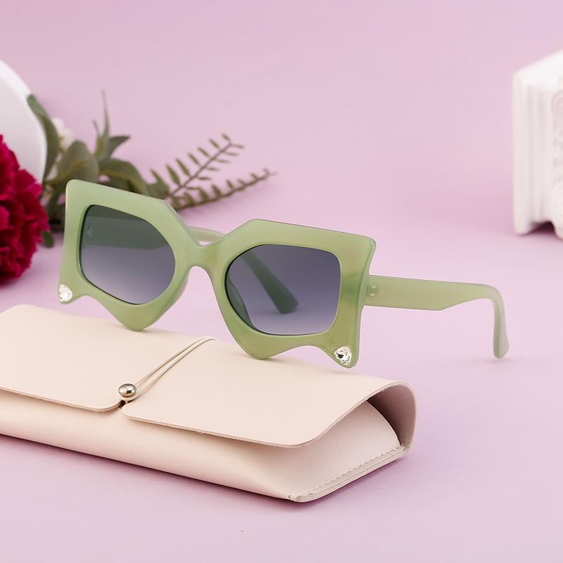 Special-Shaped Sunglasses Frame Women'S Diamond Sunglasses Women'S Glasses Shades