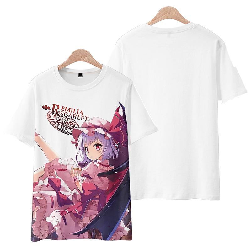 Game Touhou Project Cosplay T-Shirt 3D Hakurei Reimu Print Anime Cartoon Tees Summer Men Women Harajuku