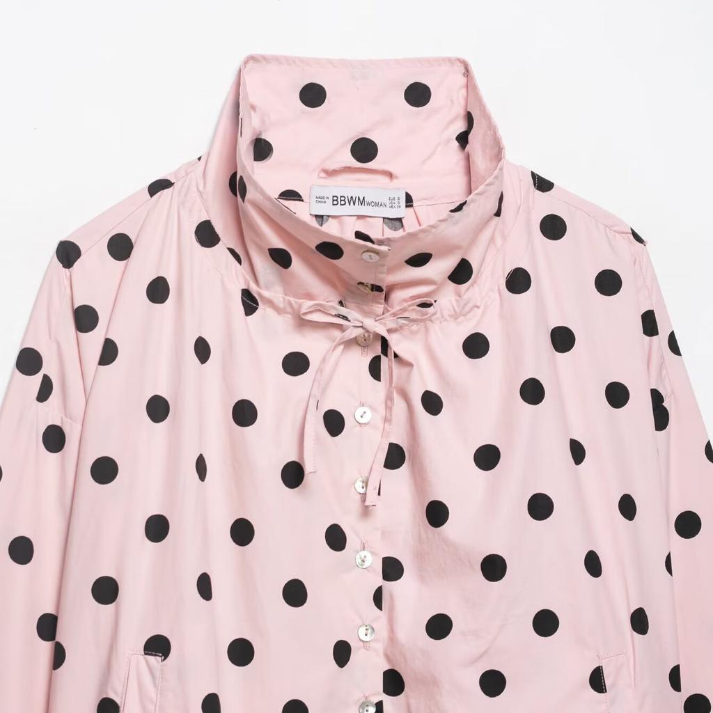 European and American style, new women's clothing, fashionable, casual, fashionable, polka dot jacket 4341730