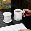 Hand Painted Thousands of Miles of Jiangshan Water Cup Merchandise Office Cup Business Teacup Set Ceramic Souvenir Small Gift