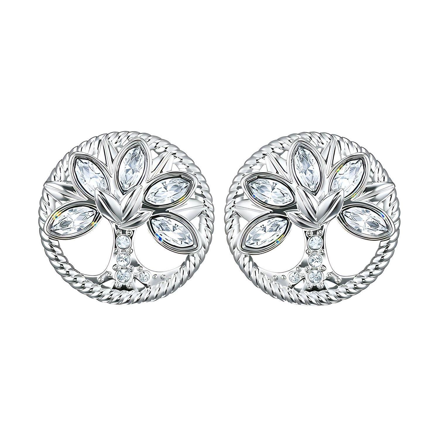 

Swarovski Symbolic Brilliant Tree Of Life Rhodium Plated Women Jewelry White 5540301 White
