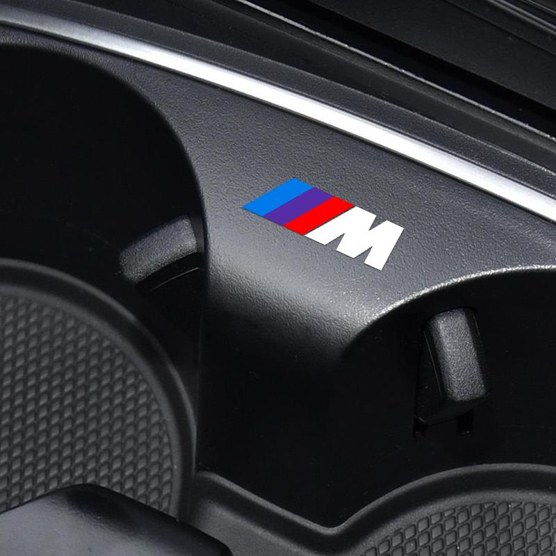 New Car 3D Metal Sticker Steering Wheel Interior Sticker For BMW M E34 E36 E60 E90 E46 E39 E70 F10 F20 F30 X5 X6 X1