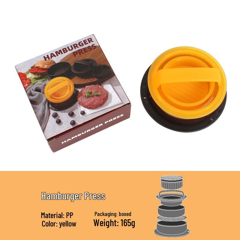 ABS/PP Material Manual Hamburger Press Set, Patty Maker, Meat Press Mold.