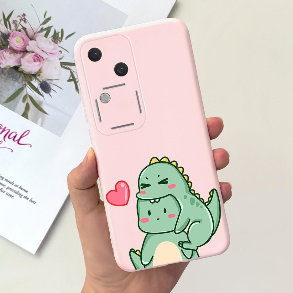 For Vivo V30 Pro Case V2319 Cute Fashion Cartoon Back Cover 6.78'' Soft Silicone Phone Case For Vivo V30 V 30 Pro VivoV30 Bumper