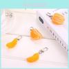 Realistic Fruit Orange Slice Keychain Pvc Alloy Keychain Pendant For Girls Wholesale