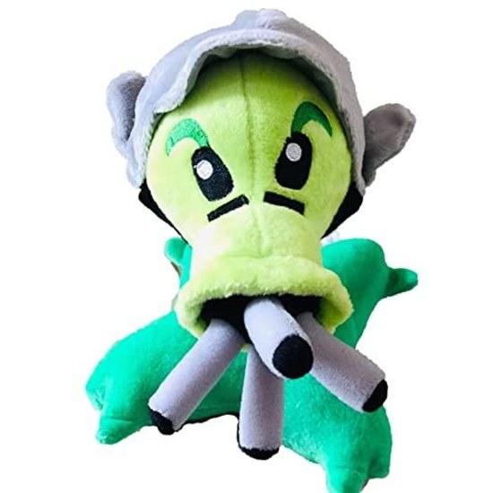 JHESAO 8-inch Plant Peashooter Zombie Plush Toy PVZ 1 2 Soft Doll Gatling