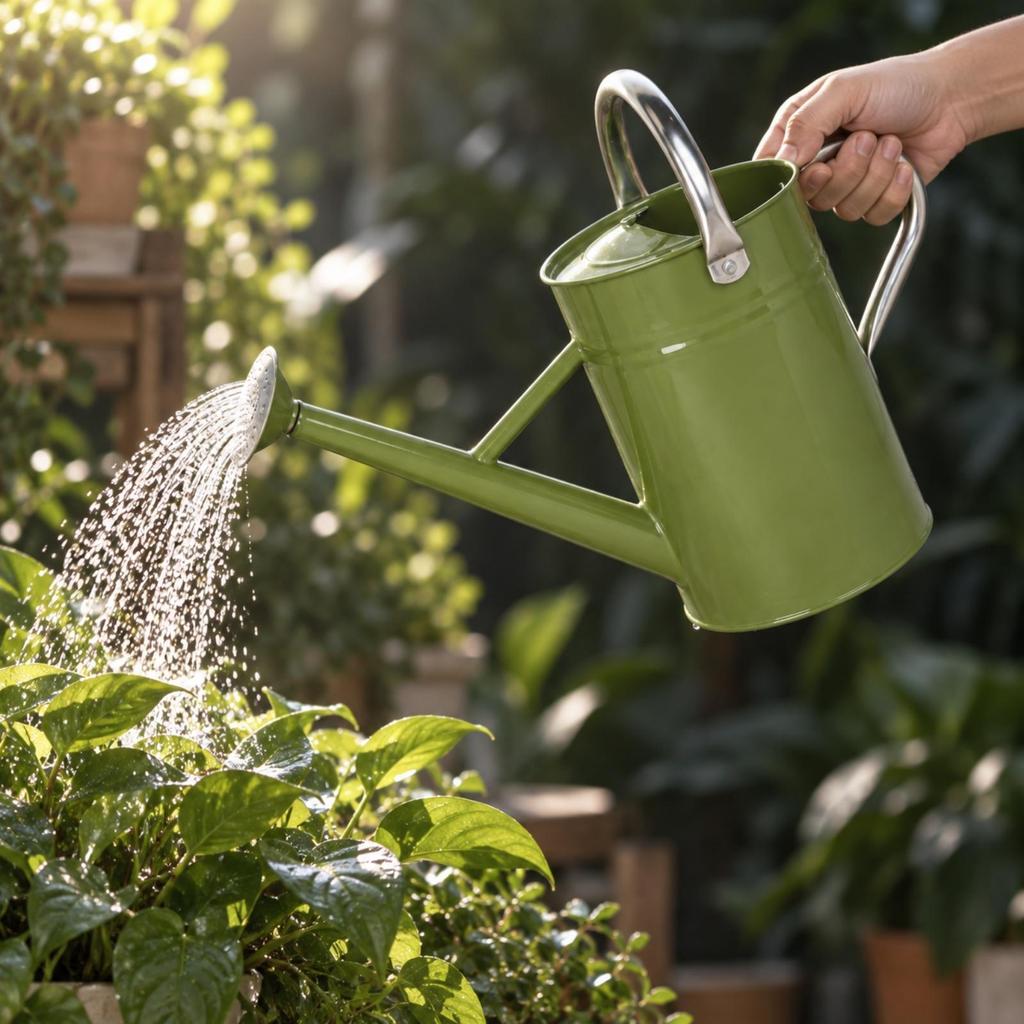 4,5 L Metallgießkanne Großer Griff Gartengerät Langlebig für Terrassen