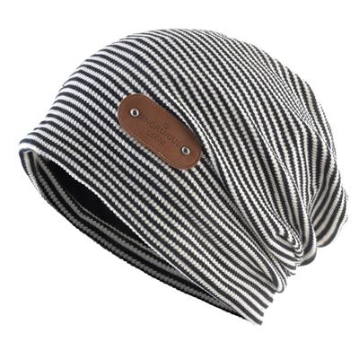 Fashion Striped Beanies Women Soft Knitted Bonnet Hats Men's Outdoor Casual Breathable Skullies Beanies Autumn Spring Gorras Hat