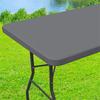 Rectangle Table Cloth Cover, Waterproof Polyester Elastic Fitted Tablecloth, Fits for 6 Foot Folding Tables ( 30" X 72")