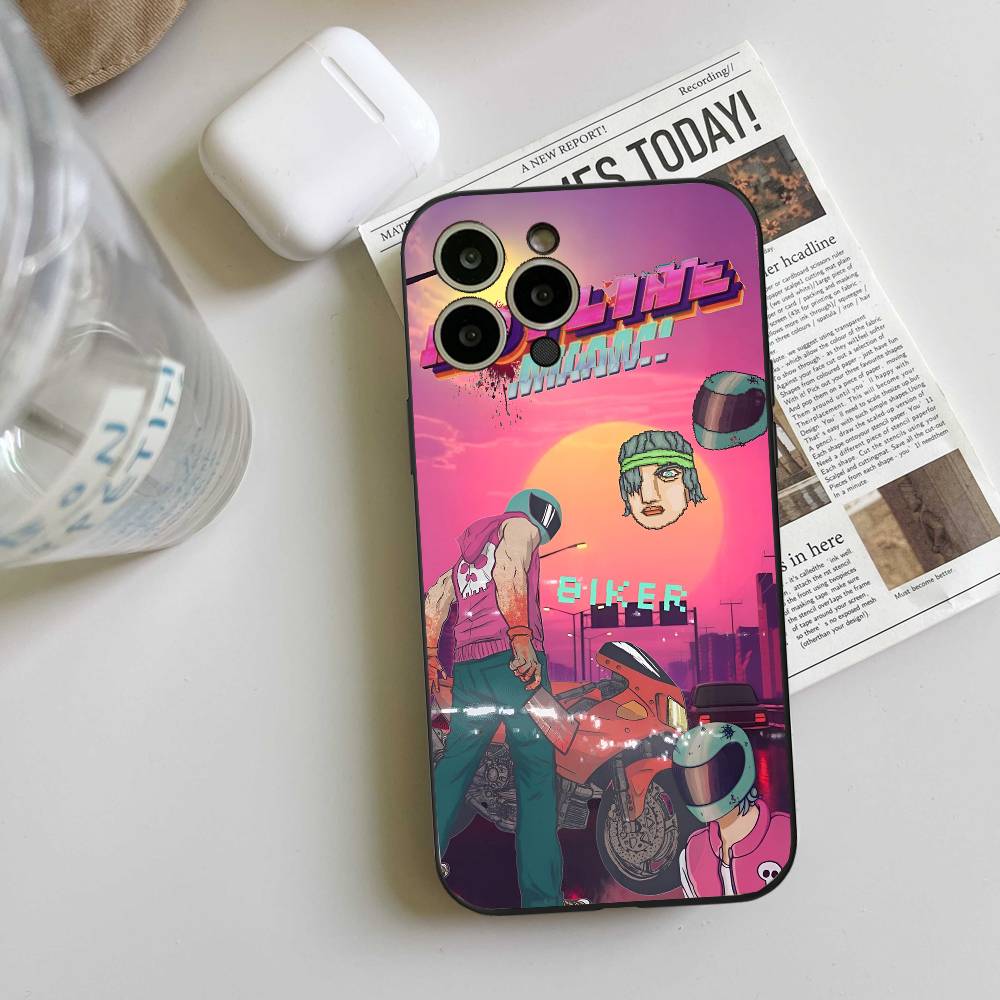Game Hotline Miami Phone Case Black Silicone Soft Shell For IPhone 17 16 15 14 13 12 11 Air Pro Max Plus Hot Sale