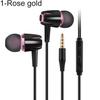 Universal Normal/Luminous Wire Heavy Bass In-ear 3.5mm Earphones with Microphone