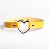 Harajuku Soft Girl Punk Style PU Leather Heart Choker Necklace