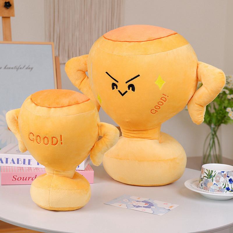 Cute Creative Cartoon Trophy Plush Toy Girls Kid Sleep Companion Gift Festive