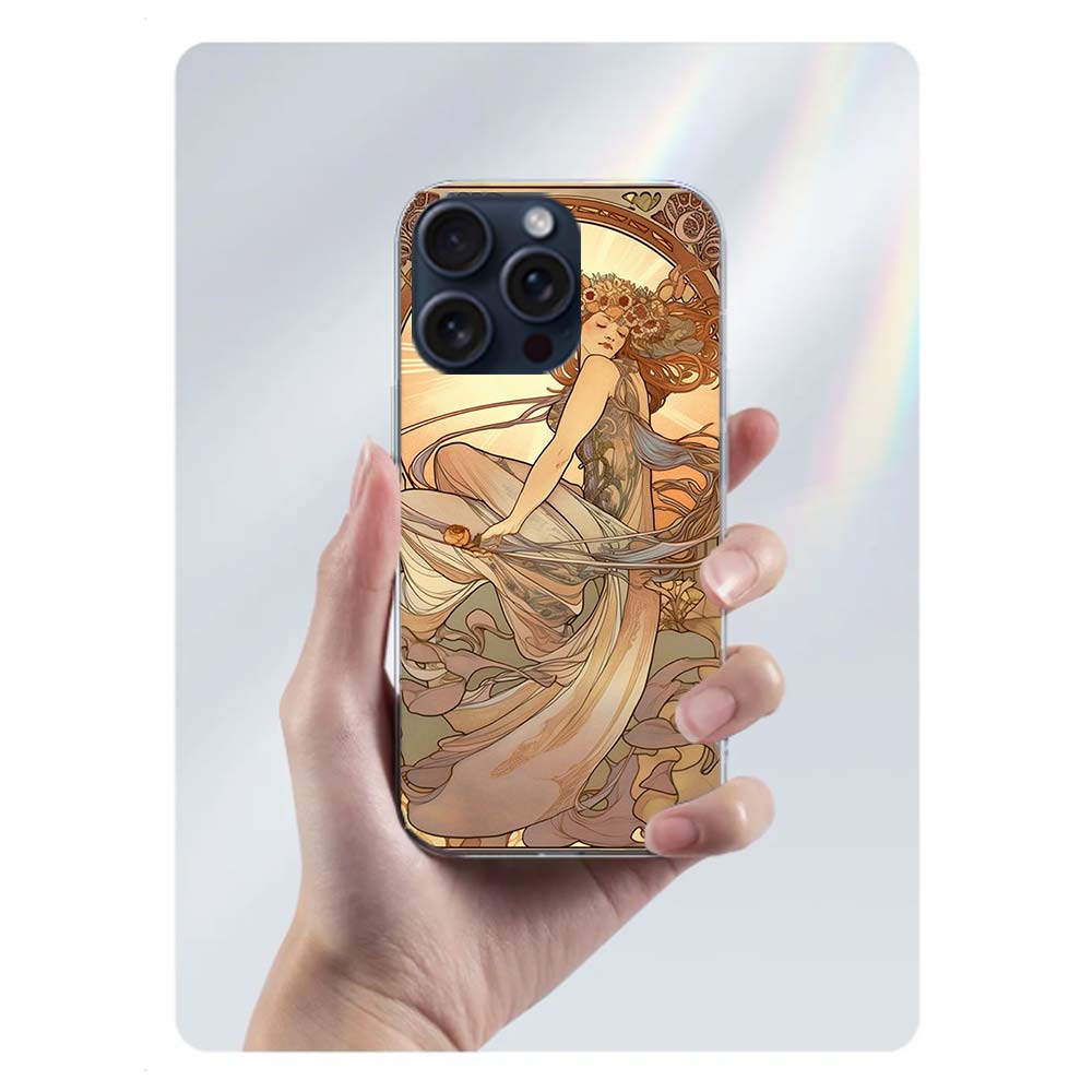 Prachtige Dames Loish Stijl Bloemen Transparante Telefoonhoes Voor Iphone 17 Air 16 Pro Max 15 Pro 14 Plus 17E 16E 11 13 12 Mini Cover C