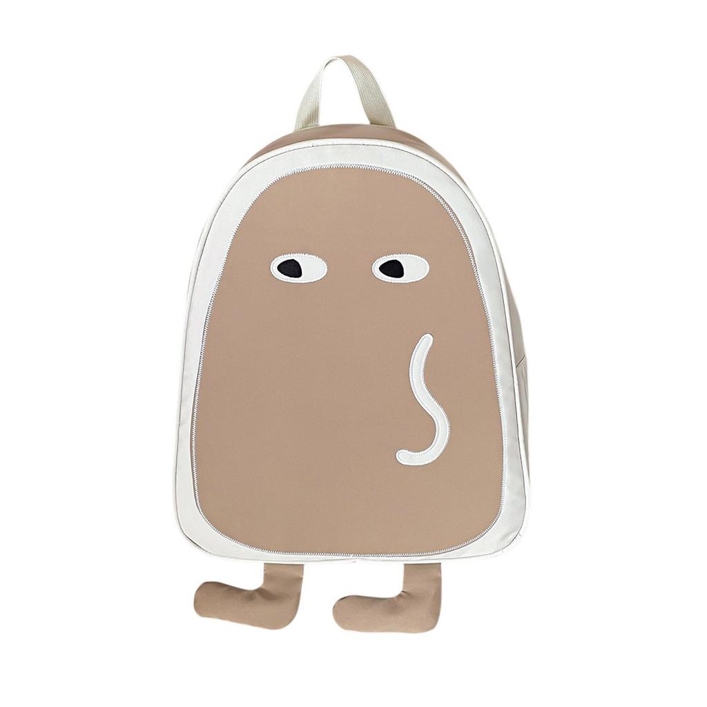 Schoolbag Trend Personality Niche Ugly Cute Funny Backpack Student Personality Cartoon School Bag Going Out to Play Versatile Leisure Bag