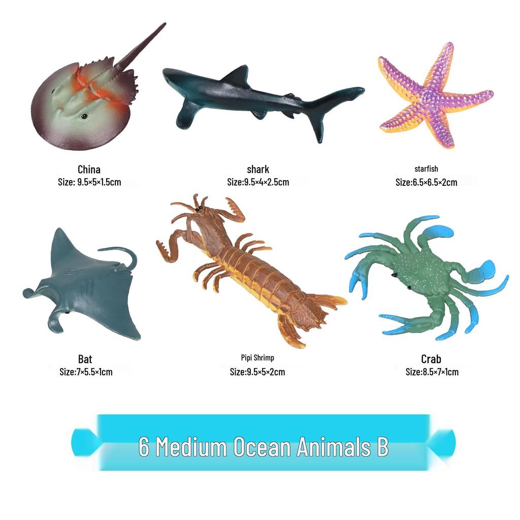 "Wildes Meerestier Simulationsmodell": Kinder Bildungs-Heimdeko-Spielzeug"