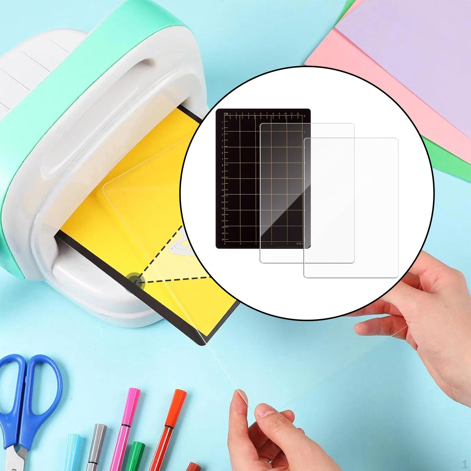 

Clear Acrylic Cutting Plates with Card-sized Grids, Functional Accessories for Machines (8.9