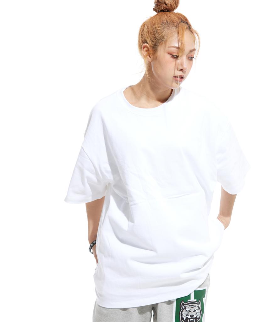 STUFF Solid Loose Fit Heavy Short Sleeve Tee White