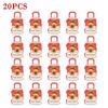 30PCS Doll Travel Suitcase Mini Size Carry-on Trolley Case Simulation Luggage Doll Accessories Christmas Candy Box Plastic