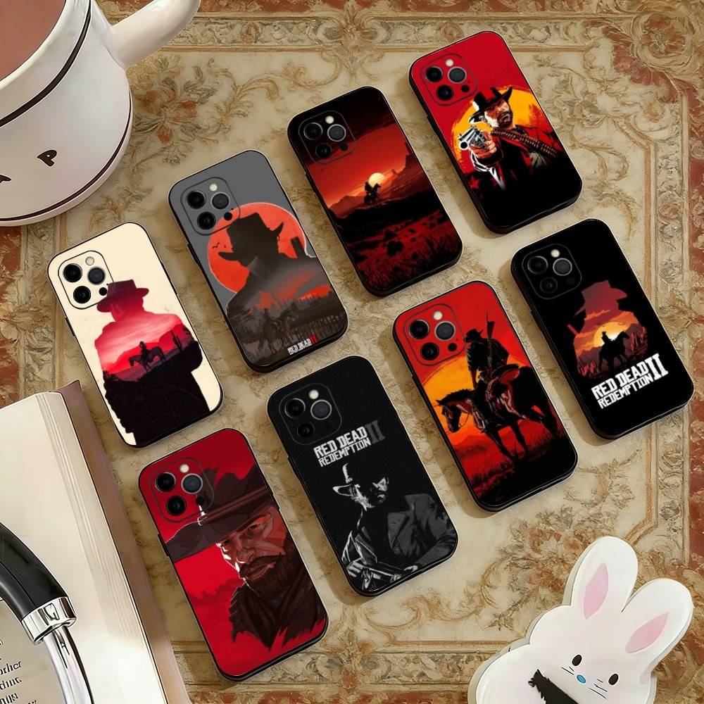 Game of the-Red Dead Redemption 2 Phone Case For iPhone 17, 16,15,14,13,12,11 Plus,Pro Max, Others Soft Black Cover