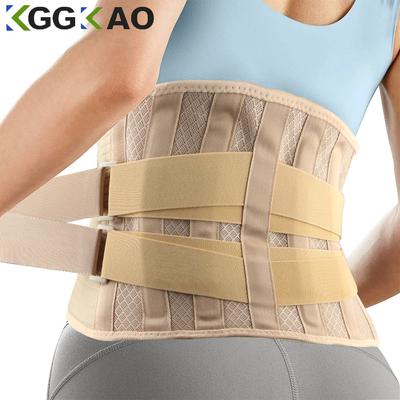 Back Brace For Men Lower Back Support Belt With 6 Stays Breathable Pain Relief For Heavy Lifting