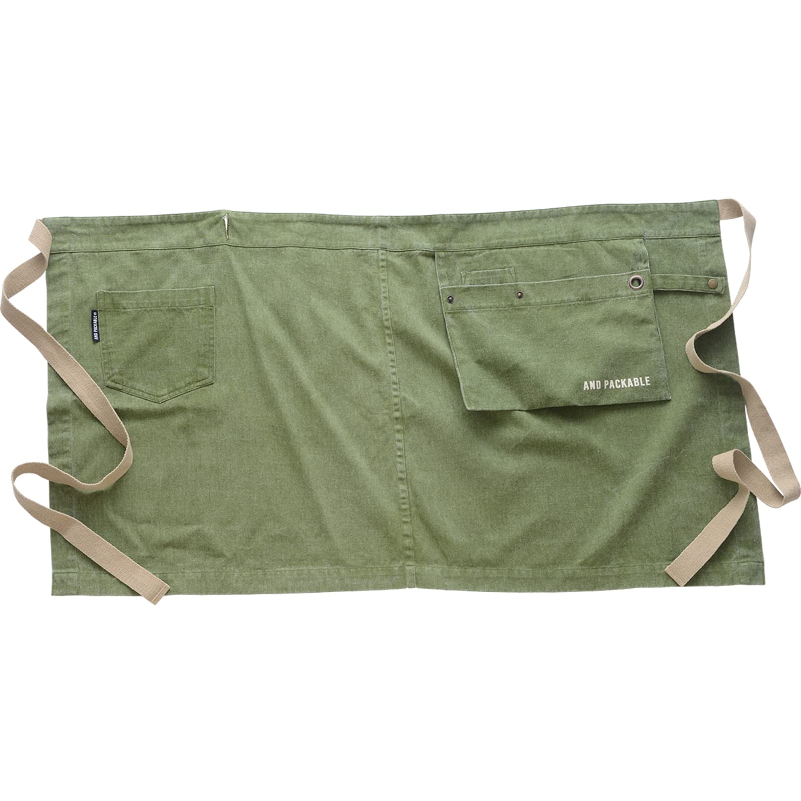 

Techno Prime And Packable Short Garcon Apron, Unisex, Adult, 52cm Length, Coil Khaki, 72174