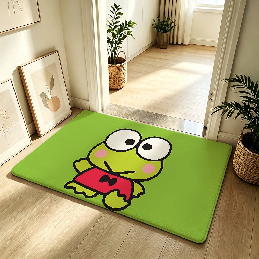 Kawaii-K-kERoppis-Cartoon Carpet Bathroom Anti-slip Mat Door Mat Home Decoration Mat Entrance Door Mat Scratch-resistant DoorMat