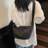 Women's Large Capacity Shoulder Crossbody Bag Solid Color Hobo Bag