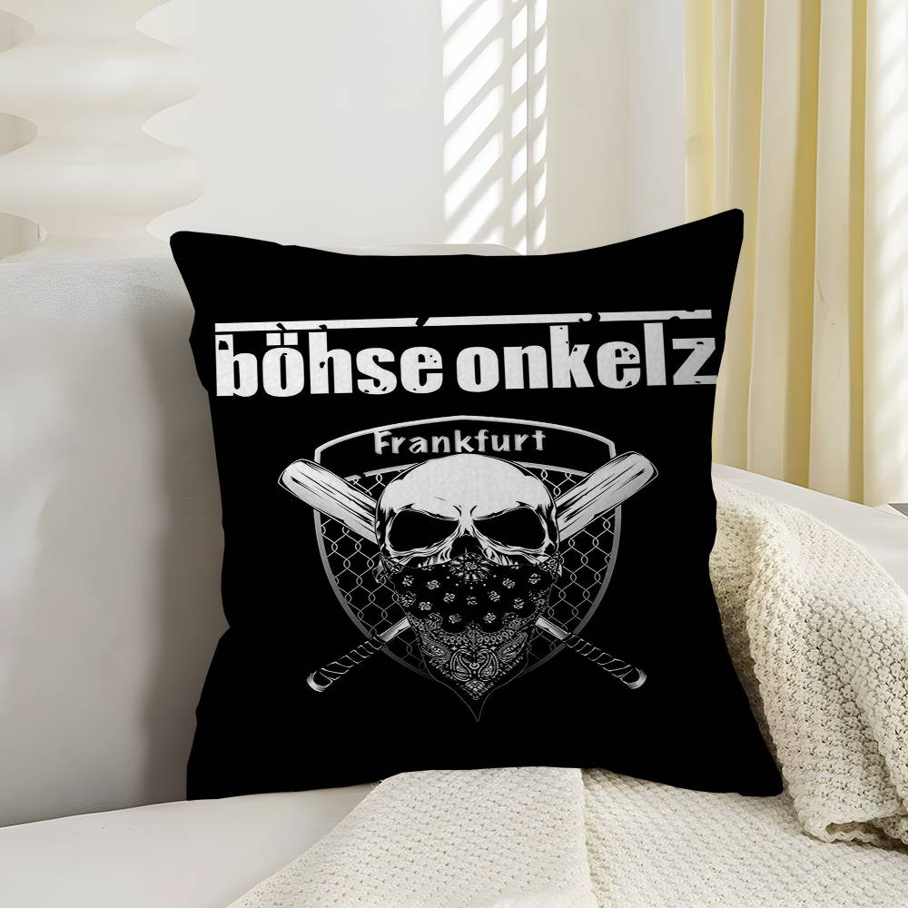 BBohse OOnkelz Band Cushion Cover Car Throw Pillow Case For Sofa Car Christmas Gift xcm xcm