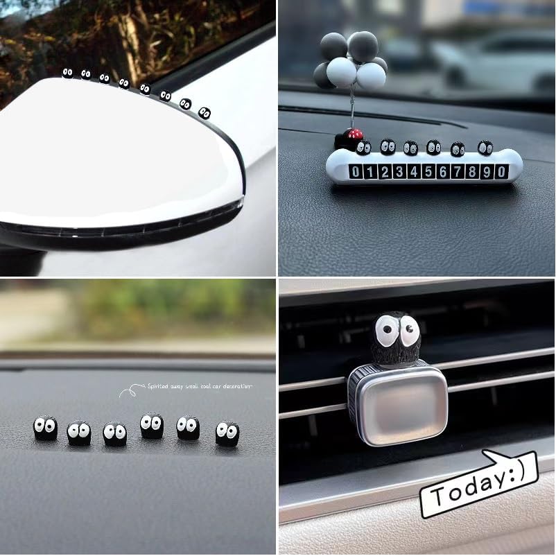 Studio Anime Merch Car Accessories Set-Faceless Male Pendant Soot Sprites